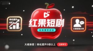 红果短剧拉新大佬爆单经验分享之如何提高短剧转化,这样做,短剧拉新转化直接提升5倍以上-16888副业资讯
