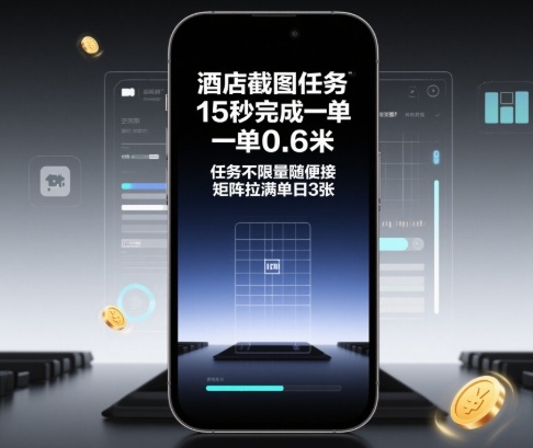 酒店截图任务，15秒完成一单，一单0.6米，任务不限量随便接，矩阵拉满单日3张【揭秘】-16888副业资讯