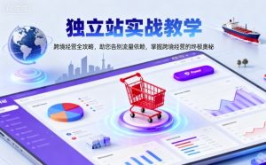独立站实战教学，跨境经营全攻略，助您告别流量依赖，掌握跨境经营的终极奥-16888副业资讯