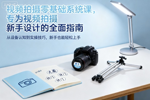 视频拍摄零基础系统课，专为视频拍摄新手设计的全面指南-16888副业资讯