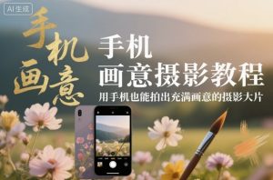 手机画意摄影教程,用手机也能拍出充满画意的摄影大片-16888副业资讯