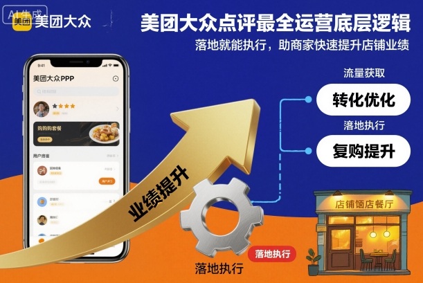 美团大众点评最全运营底层逻辑，落地就能执行，助商家快速提升店铺业绩-16888副业资讯