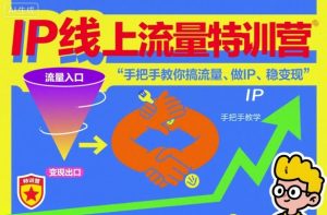 IP线上流量特训营，手把手教你搞流量、做IP、稳变现-16888副业资讯