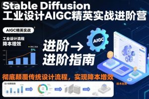 Stable Diffusion工业设计AIGC精英实战进阶营，彻底颠覆传统设计流程，实现降本增效-16888副业资讯