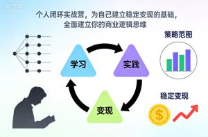 个人闭环实战营,为自己建立稳定变现的基础,全面建立你的商业逻辑思维-16888副业资讯