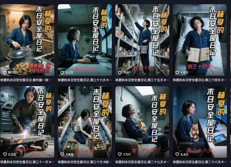 十个作品涨粉近20W！用AI制作末日安全日记连载，日入4位数，评论区爆肝求更新（附详细步骤）-16888副业资讯