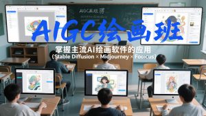 AIGC绘画班，掌握主流Ai绘画软件的应用（Stable Diffusion x Midjourney x Fooocus）-16888副业资讯