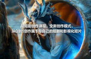 AI短剧创作课程，全新创作模式，从0到1创作属于你自己的短剧和影视化短片-16888副业资讯