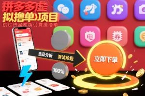 拼多多虚拟撸单项目，跳过选品和测试直接撸单-16888副业资讯