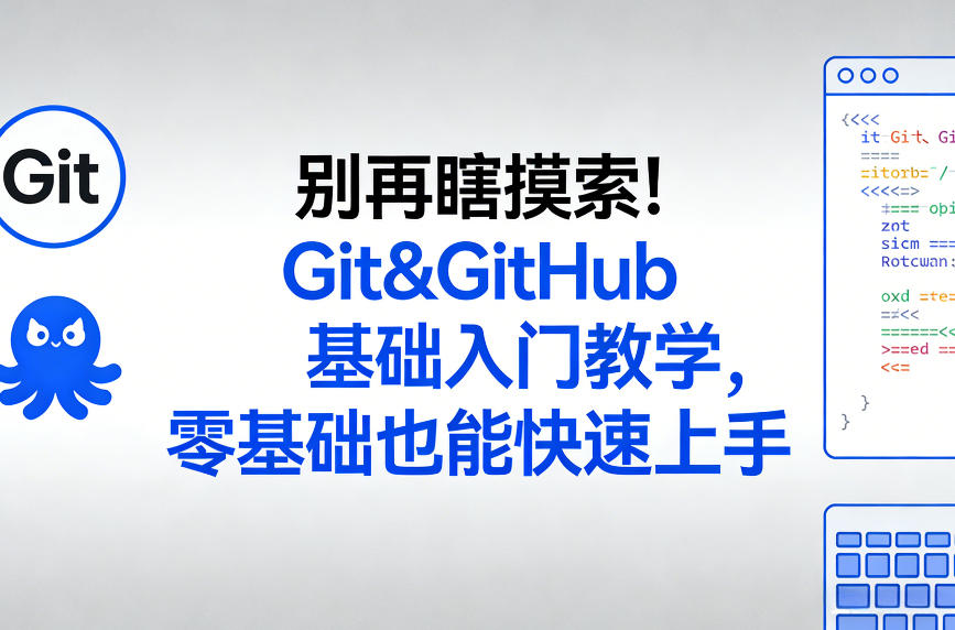 别再瞎摸索！Git&GitHub基础入门教学，零基础也能快速上手-16888副业资讯