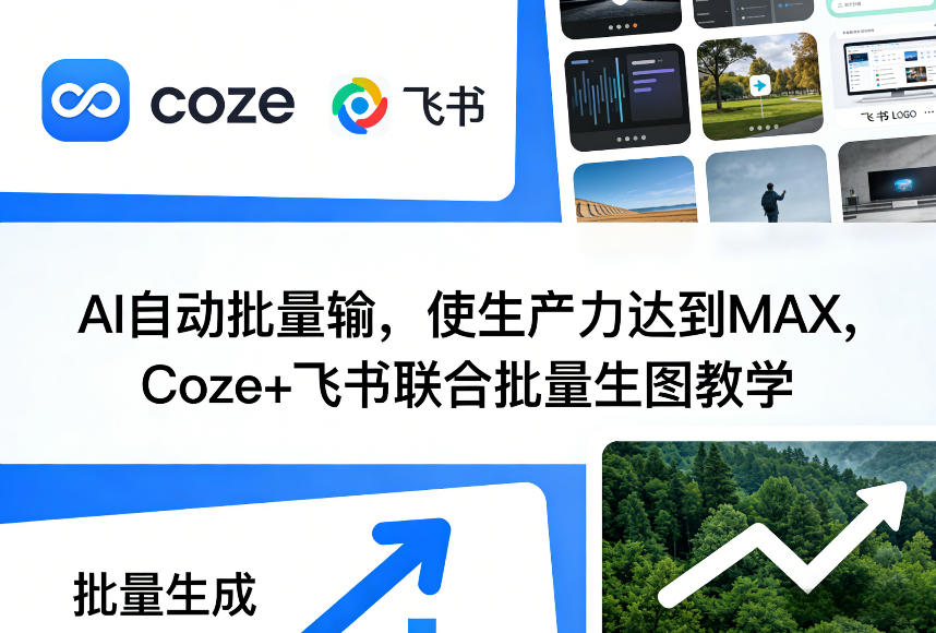AI自动批量输，使生产力达到MAX，Coze+飞书联合批量生图教学-16888副业资讯