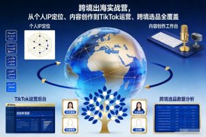 跨境出海实战营，从个人IP定位、内容创作到TikTok运营、跨境选品全覆盖-16888副业资讯