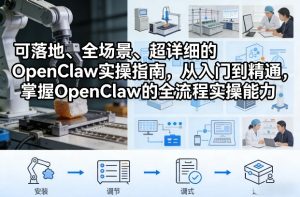 可落地、全场景、超详细的OpenClaw实操指南，从入门到精通，掌握OpenClaw的全流程实操能力-16888副业资讯