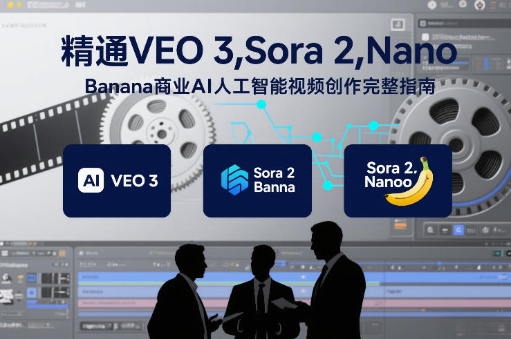 精通VEO 3，Sora 2，Nano Banana商业AI人工智能视频创作完整指南-16888副业资讯