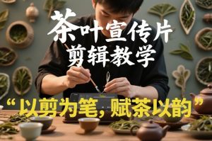 茶叶宣传片剪辑教学，以剪为笔，赋茶以韵，新手也能拍出高级感-16888副业资讯