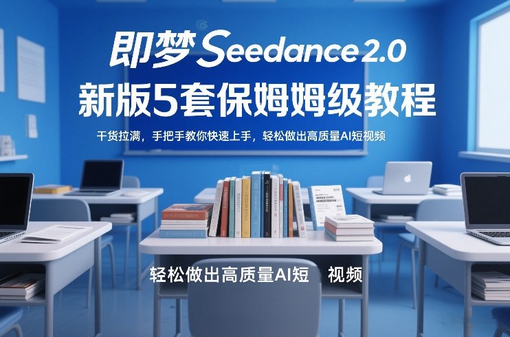即梦Seedance2.0新版5套保姆级教程，干货拉满，手把手教你快速上手，轻松做出高质量AI短视频-16888副业资讯
