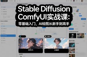 Stable Diffusion ComfyUI实战课：零基础入门，AI绘图从新手到高手-16888副业资讯