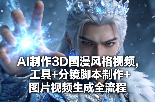 AI制作3D国漫风格视频，工具+分镜脚本制作+图片视频生成全流程-16888副业资讯