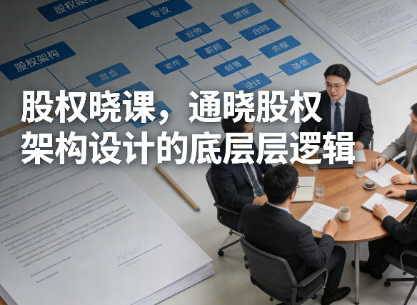 股权晓课，通晓股权架构设计的底层逻辑-16888副业资讯