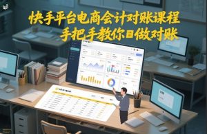 快手平台电商会计对账课程，手把手教你做对账-16888副业资讯