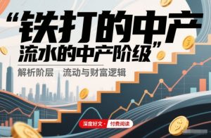 付费文章：铁打的中产，流水的中产阶级-16888副业资讯