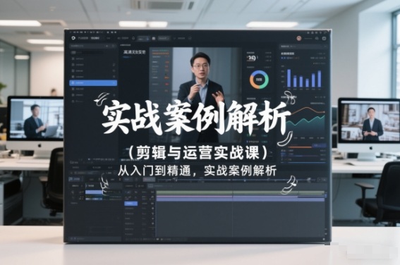 剪辑与运营实战课，从入门到精通，实战案例解析（更新2026）-16888副业资讯