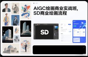 AIGC绘画商业实战班，SD商业绘画流程-16888副业资讯