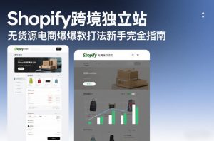 Shopify跨境独立站无货源电商爆款打法新手完全指南-16888副业资讯