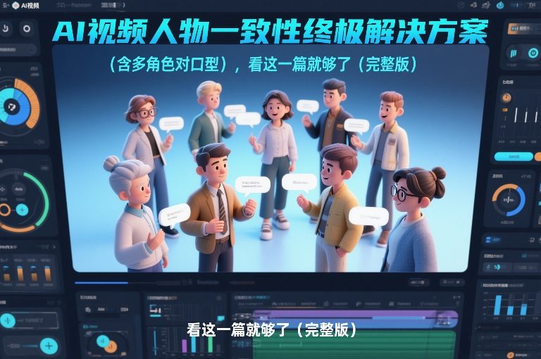 AI视频人物一致性终极解决方案（含多角色对口型），看这一篇就够了（完整版）-16888副业资讯