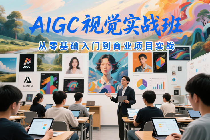 AIGC视觉实战班，从零基础入门到商业项目实战-16888副业资讯