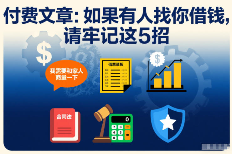 付费文章：如果有人找你借钱，请牢记这5招-16888副业资讯