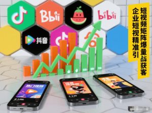 企业短视频精准引流矩阵获客，短视频矩阵爆量战法-16888副业资讯