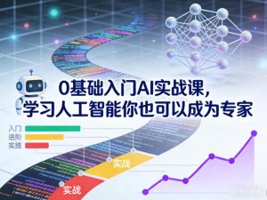0基础入门AI实战课，学习人工智能你也可以成为专家-16888副业资讯