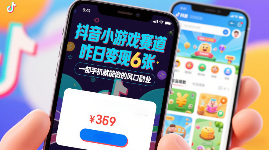 抖音小游戏赛道，昨日变现600+，零基础一部手机就能做的风口副业【揭秘】-16888副业资讯