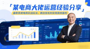 某电商大佬运营经验分享，最新系统电商实战玩法，跳出低毛利实现高效盈利-16888副业资讯