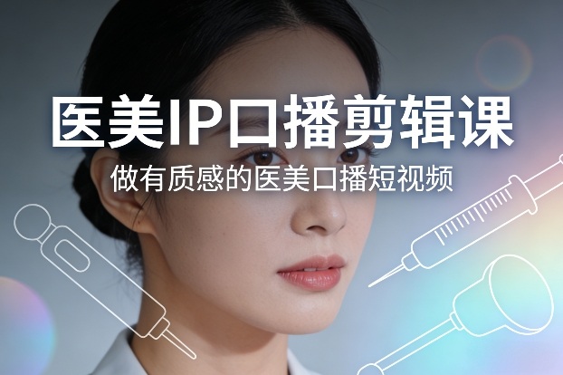 医美IP口播剪辑课，做有质感的医美口播短视频-16888副业资讯