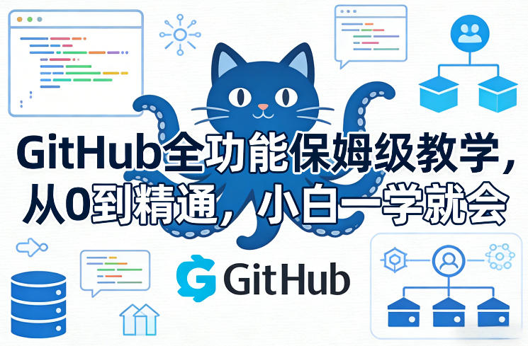 GitHub全功能保姆级教学，从0到精通，小白一学就会-16888副业资讯