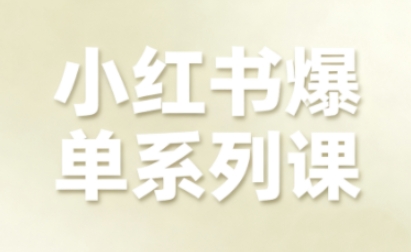 小红书爆单系列课，聚焦小红书电商全链路增长（更新）-16888副业资讯