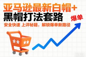 亚马逊最新白帽+黑帽打法套路，安全快速上评秘籍，解锁爆单新路径-16888副业资讯