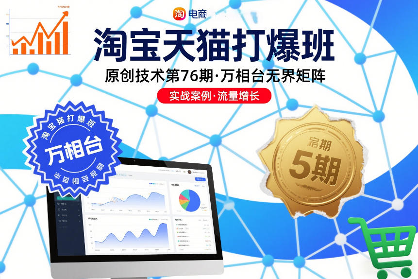 淘宝天猫打爆班原创技术第76期，万相台无界矩阵-16888副业资讯