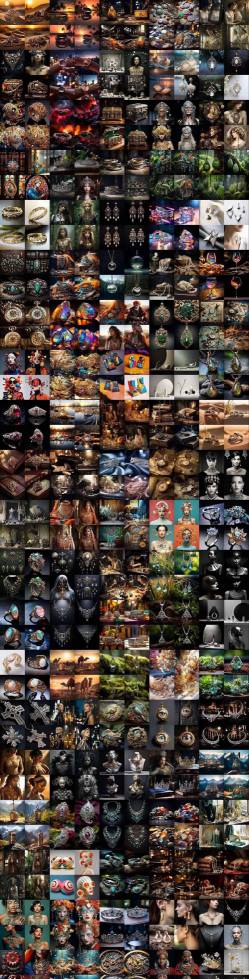 460+专业Midjourney珠宝摄影AI提示词戒指，项链-耳环-手链-宝石等，立即开始创作珠宝艺术-16888副业资讯