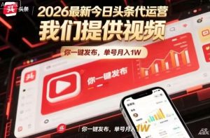 今日头条躺賺模式，你9我1，操作简单，一键发布，单机日入数百，长期合作【揭秘】-16888副业资讯