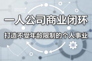 一人公司商业闭环，打造一份不受年龄限制的个人事业-16888副业资讯