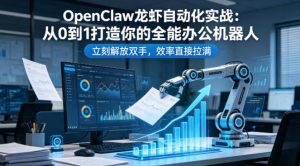 OpenClaw龙虾自动化实战：从0到1打造你的全能办公机器人，立刻解放双手，效率直接拉满-16888副业资讯