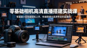 零基础相机高清直播间搭建实战课，小白也能轻松上手，快速搭建出高清专业的直播间-16888副业资讯