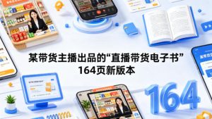 某带货主播出品的《直播带货电子书》164页新版本-16888副业资讯