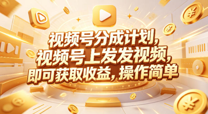 视频号分成计划，599元众筹的Red团队课程，视频号上发发视频，即可获取收益，操作简单-16888副业资讯