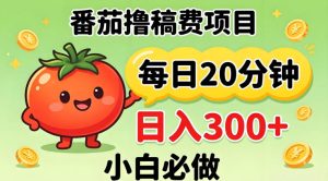 番茄撸稿费，每天20分钟，日入300+！0门槛躺賺，小白直接抄作业【揭秘】-16888副业资讯