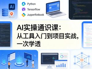 AI实操通识课，从工具入门到项目实战，一次学透-16888副业资讯
