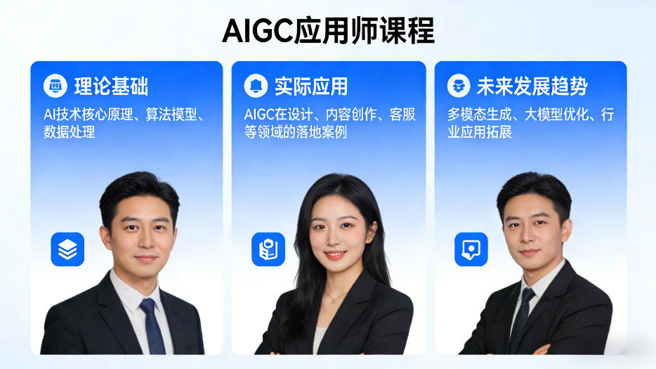 AIGC应用师课程，覆盖了AI技术的理论基础、实际应用、以及未来发展趋势-16888副业资讯